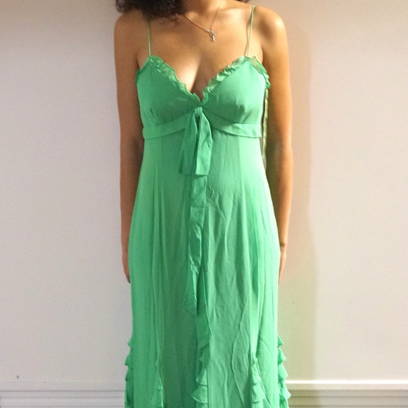 chiffon slip dress